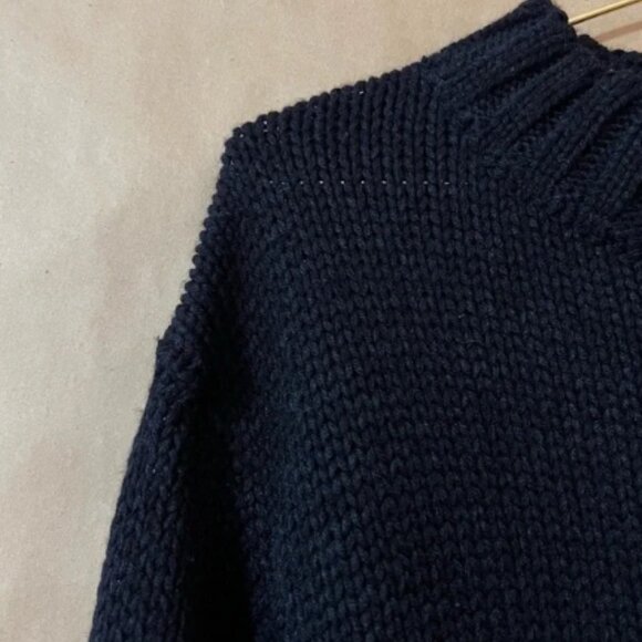 Alexia Ulibarri | NWT Oversized Chunky Knit Sweater Dress Black Zendaya Size XS - Picture 5 of 11